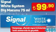 SİGNAL WHİTE SYSTEM DİŞ MACUNU 75 ML indirimli fiyat SİGNAL WHİTE SYSTEM DİŞ MACUNU 75 ML fiyat ve kampanya bilgisi